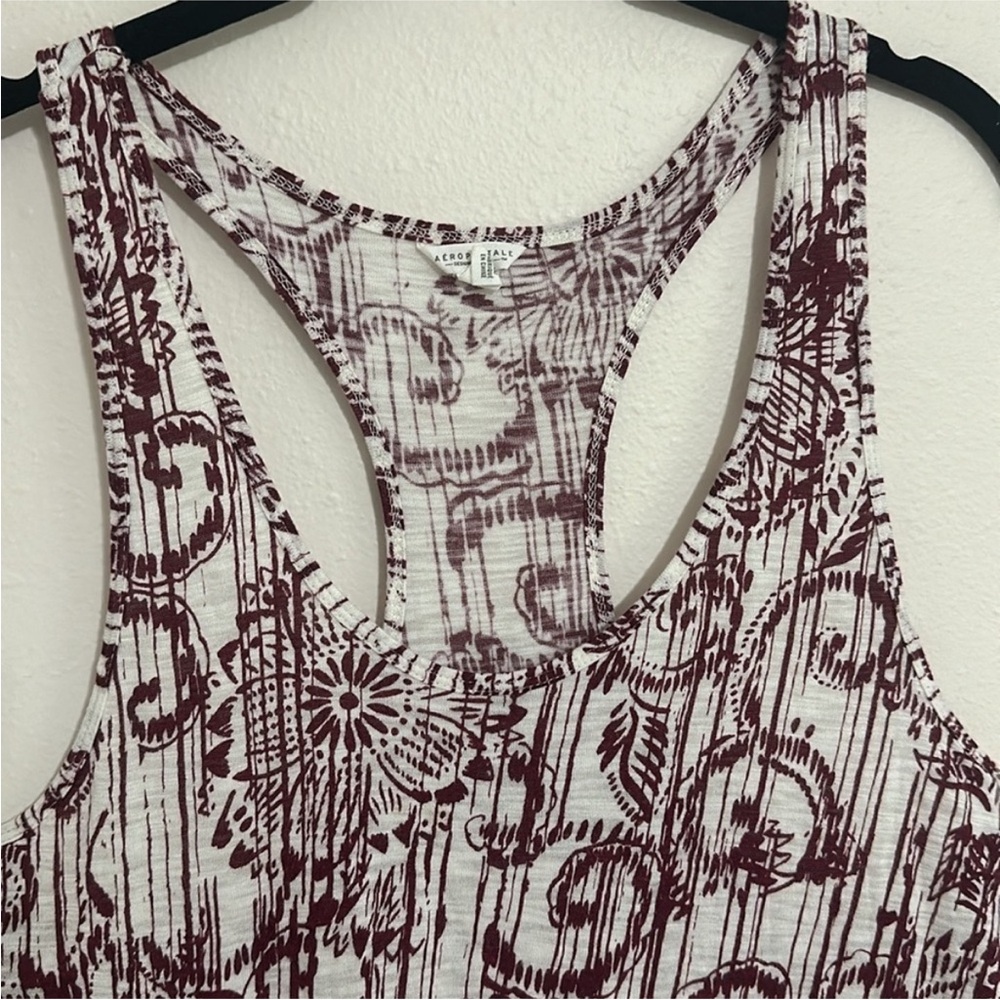 Aeropostale Racerback Open Side Tank Top - Picture 2 of 8